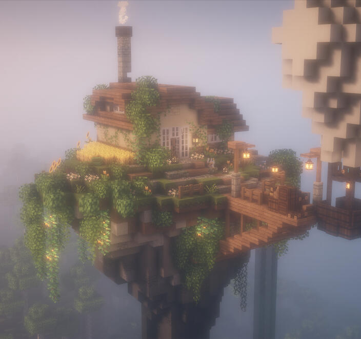 floating island cottage